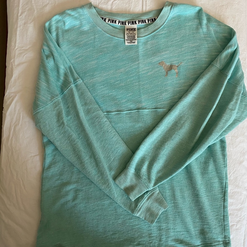 Blue long sleeve top from PINK